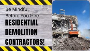 Residential Demolition Contractors