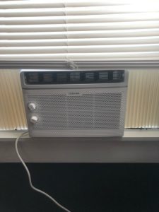 Installed Window Heating and Cooling Unit