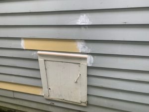 Repaired Wood Siding