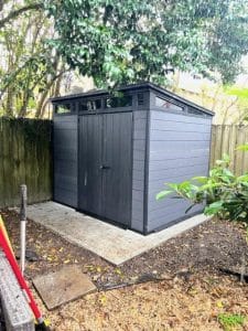 Concrete Slab Poured and Shed Built