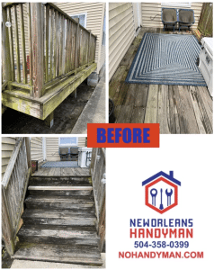 Porch Deck Rebuilt and Painted