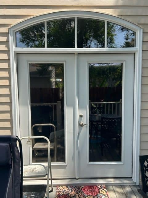 Caulked and Painted French Doors New Orleans