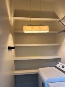Paint Ceiling, Walls And Shelves