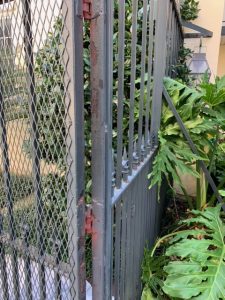 Sand And Paint Iron Gate