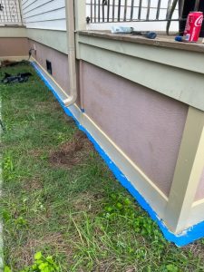 Close in Around the House With Boards