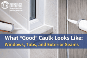 caulk windows tubs new orleans handyman