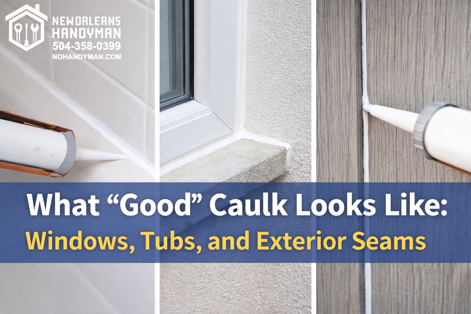 caulk windows tubs new orleans handyman