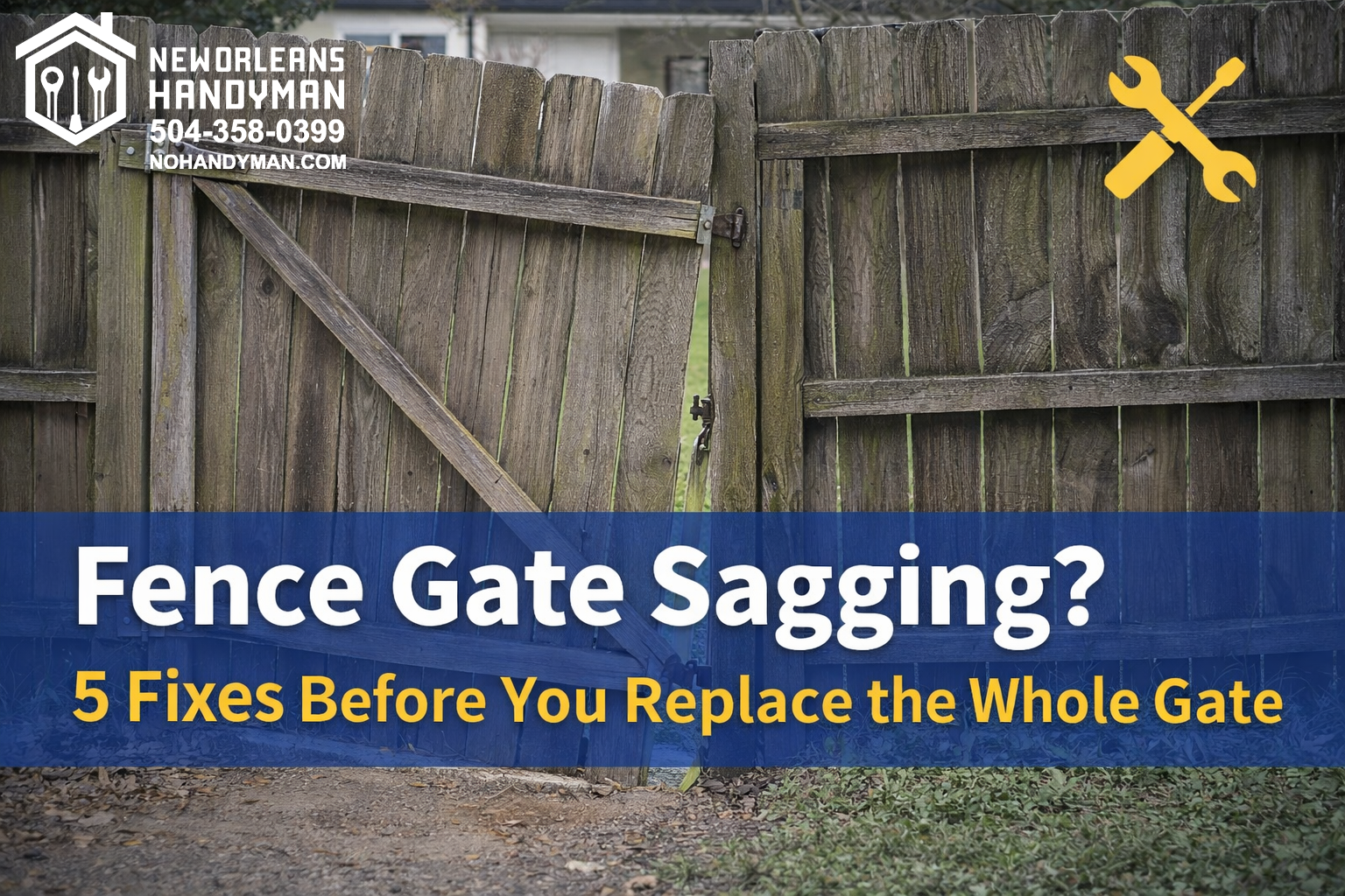 fence gate repair new orleans handyman