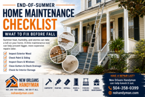End-of-Summer Home Maintenance Checklist